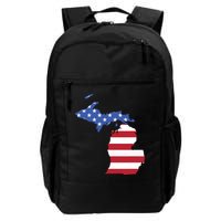 Patriotic State Of Michigan Usa Flag Backpack