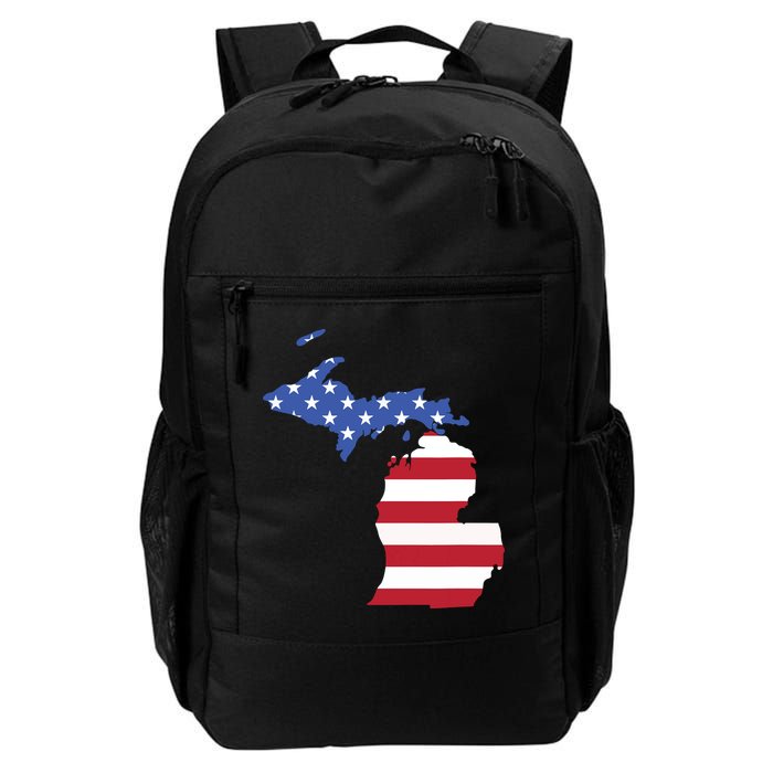 Patriotic State Of Michigan Usa Flag Backpack