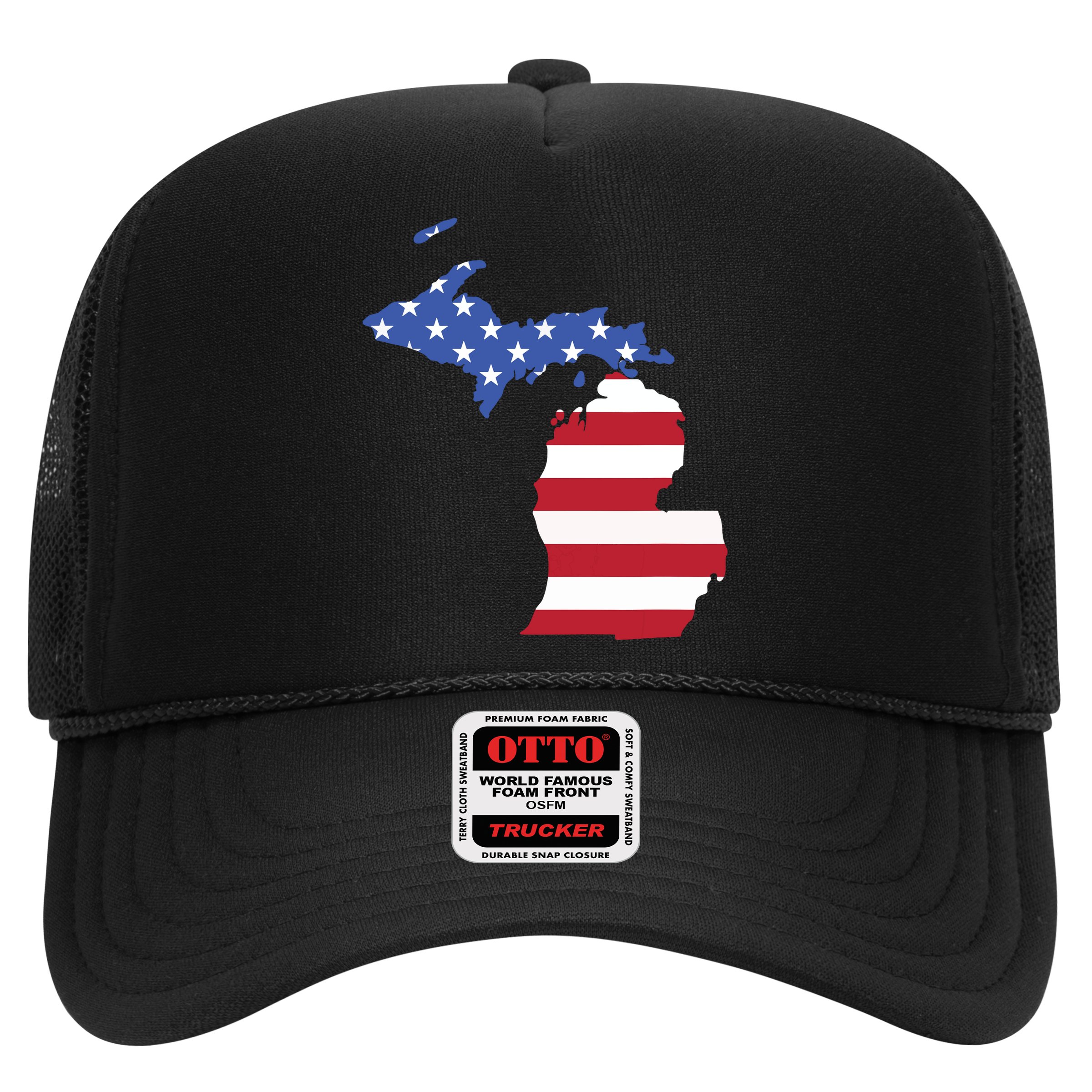 Patriotic State Of Michigan Usa Flag Hat