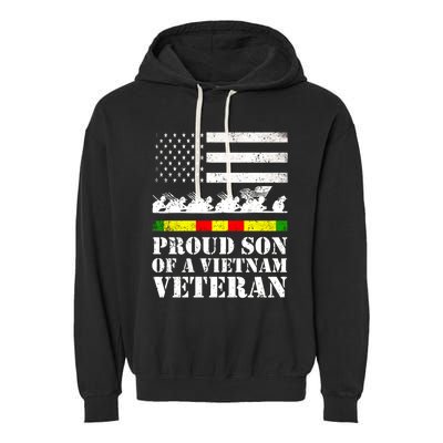 Proud Son Of A Vietnam Veteran Gift Garment-Dyed Fleece Hoodie