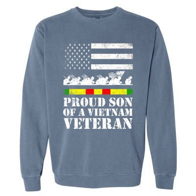 Proud Son Of A Vietnam Veteran Gift Garment-Dyed Sweatshirt