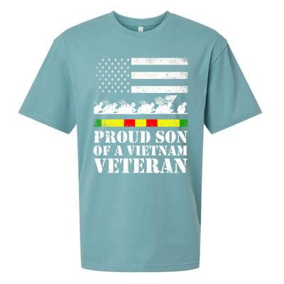 Proud Son Of A Vietnam Veteran Gift Sueded Cloud Jersey T-Shirt