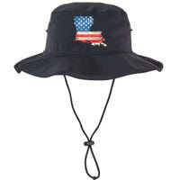 Patriotic State Of Louisiana Usa Flag Legacy Cool Fit Booney Bucket Hat