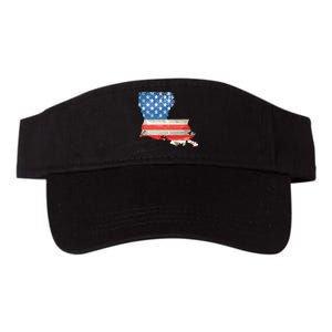 Patriotic State Of Louisiana Usa Flag Valucap Bio-Washed Visor