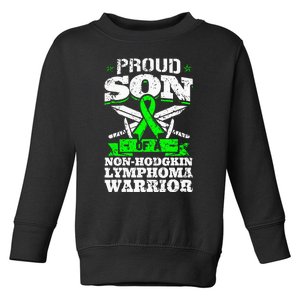 Proud Son Of A Non Hodgkin Lymphoma Warrior Awareness Toddler Sweatshirt