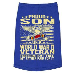 Proud Son Of A World War 2 Veteran Meaningful Gift Doggie Tank