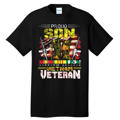 Proud Son Of A Vietnam Veteran Vietnam War Vet Tall T-Shirt