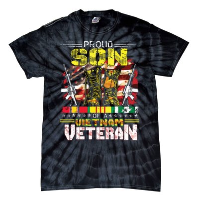 Proud Son Of A Vietnam Veteran Vietnam War Vet Tie-Dye T-Shirt