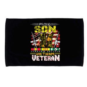 Proud Son Of A Vietnam Veteran Vietnam War Vet Microfiber Hand Towel