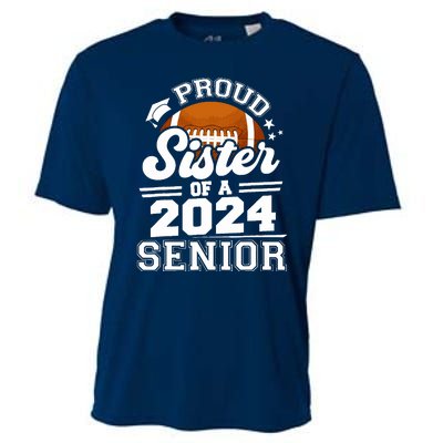 Proud Sister Of A 2024 Senior Graduate Football Grad 2024 Cooling Performance Crew T-Shirt