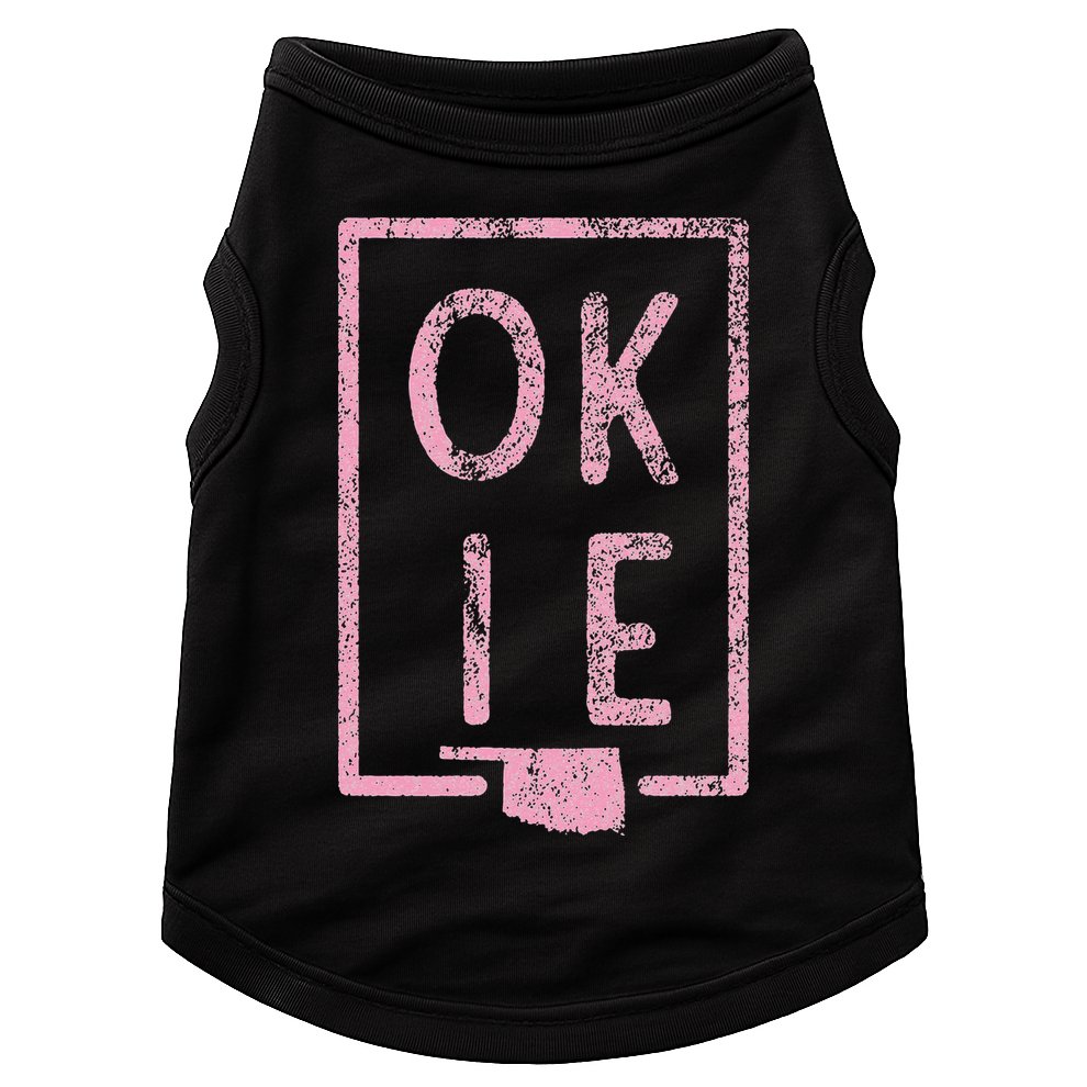 Pink State of Oklahoma Okie Doggie Tank