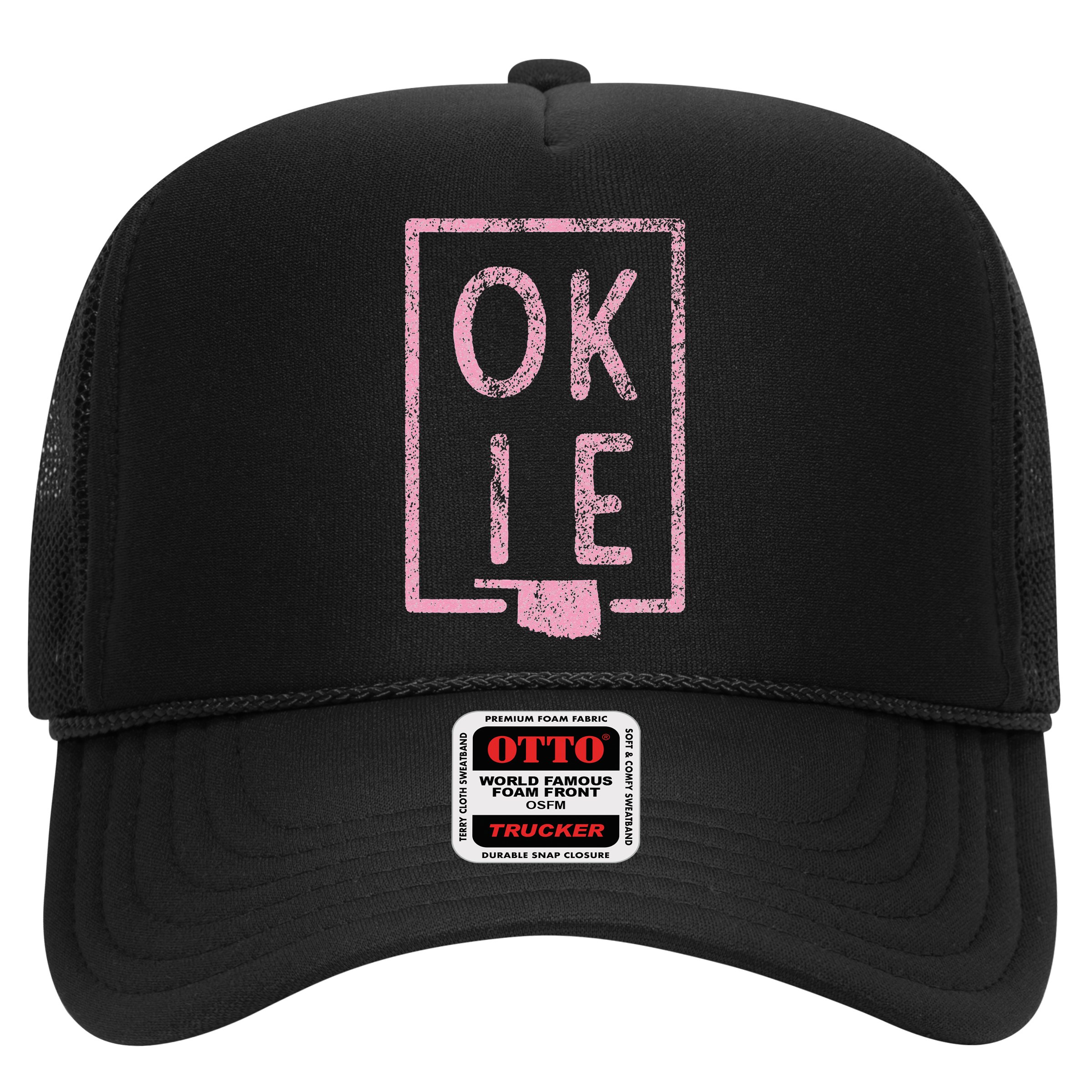 Pink State of Oklahoma Okie Hat