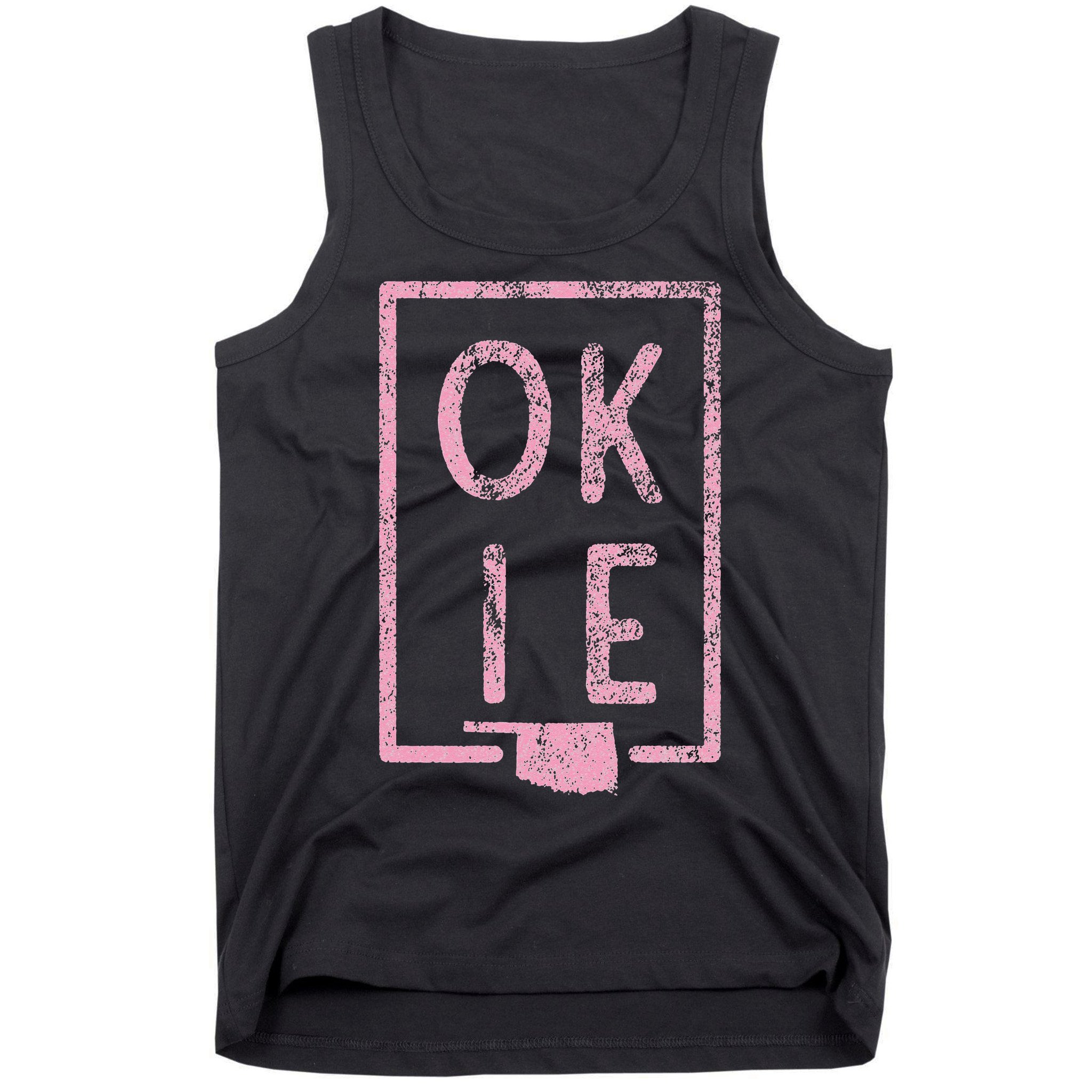 Pink State of Oklahoma Okie Tank Top