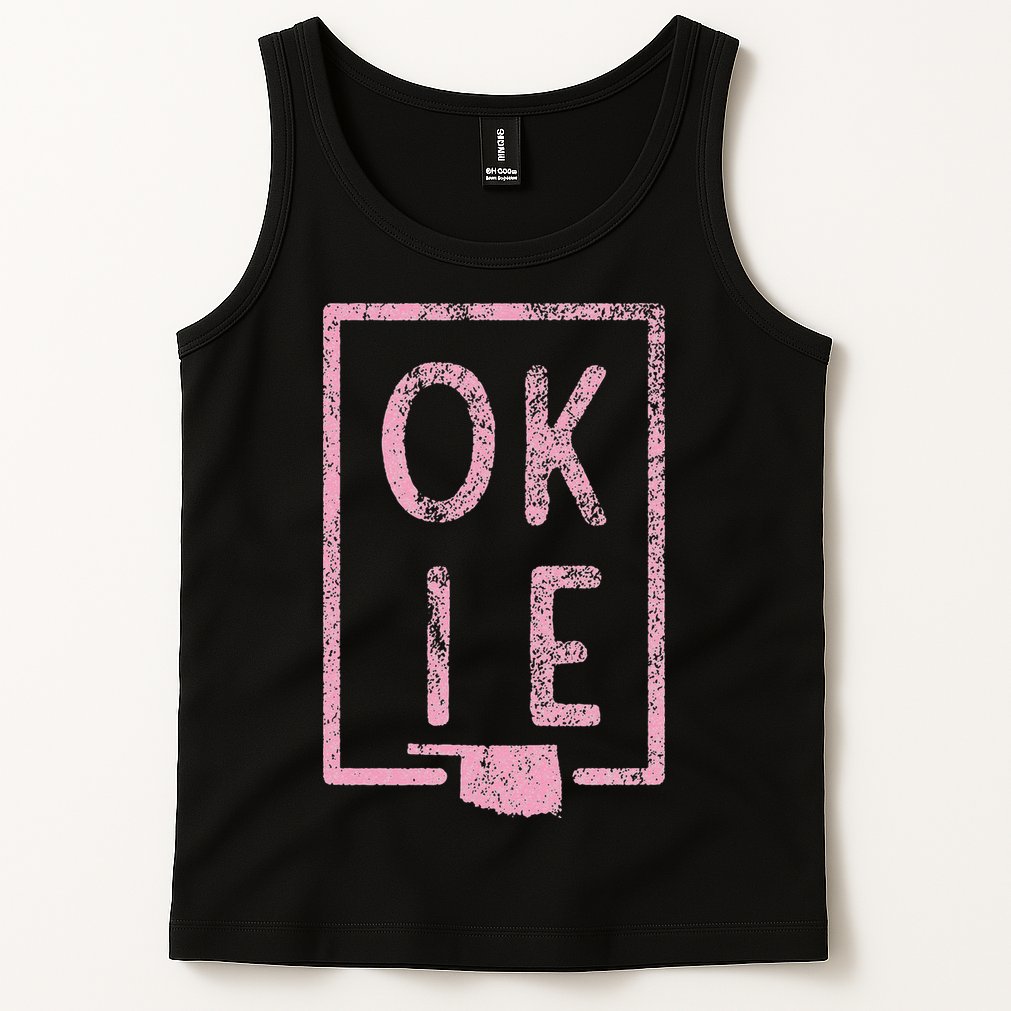 Pink State of Oklahoma Okie Tank Top