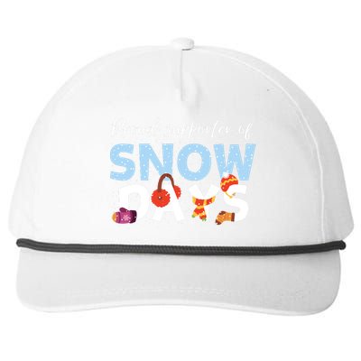 Proud Supporter Of Snow Days Funny Teacher Crew Snapback Five-Panel Rope Hat