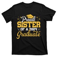 Proud Sister Of A Class Of 2024 Graduate Senior Sister 24 T-Shirt