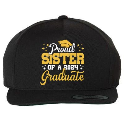 Proud Sister Of A Class Of 2024 Graduate Senior Sister 24 Wool Snapback Cap