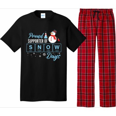 Proud Supporter Of Snow Days Chemistry Teacher Christmas Gift Pajama Set