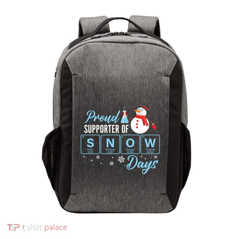 Proud Supporter Of Snow Days Chemistry Teacher Christmas Gift Vector Backpack