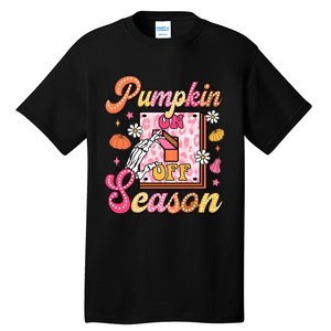 Pumpkin Season On Off Fall Vibes Tall T-Shirt