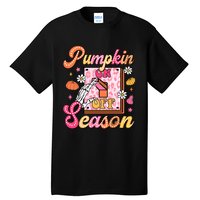 Pumpkin Season On Off Fall Vibes Tall T-Shirt