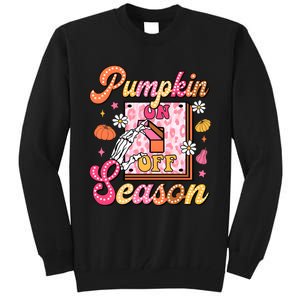 Pumpkin Season On Off Fall Vibes Tall Sweatshirt