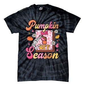 Pumpkin Season On Off Fall Vibes Tie-Dye T-Shirt