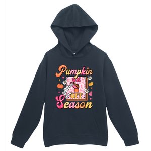 Pumpkin Season On Off Fall Vibes Urban Pullover Hoodie