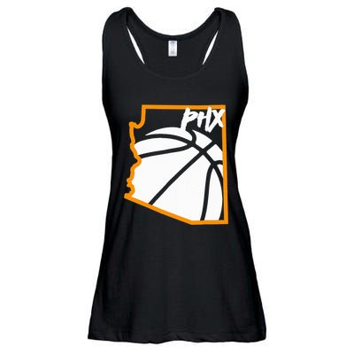 Phoenix State Of Arizona White Sunset Vintage Design Ladies Essential Flowy Tank