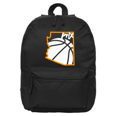 Phoenix State Of Arizona White Sunset Vintage Design 16 in Basic Backpack