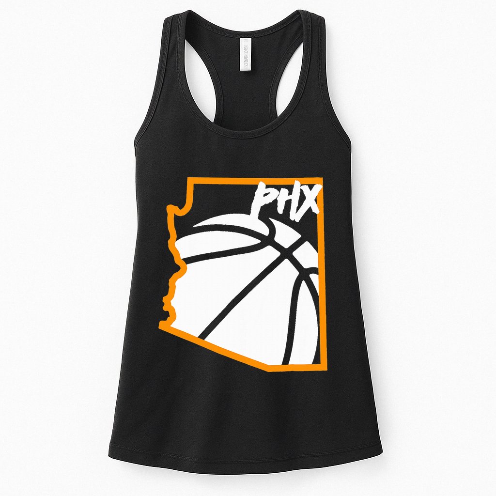 Phoenix State Of Arizona White Sunset Vintage Design Womens Tank Top