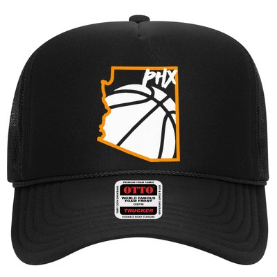 Phoenix State Of Arizona White Sunset Vintage Design Trucker Hat