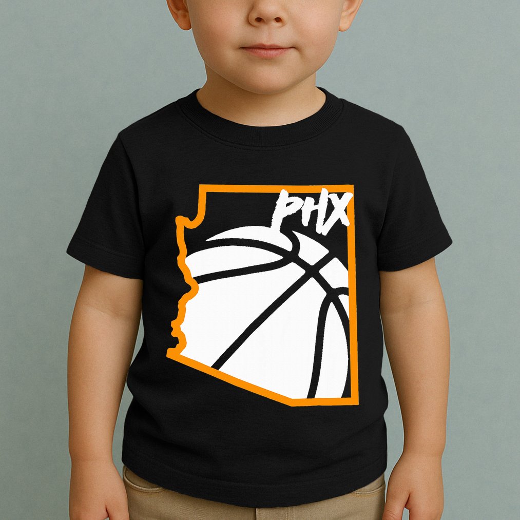 Phoenix State Of Arizona White Sunset Vintage Design Toddler T-Shirt