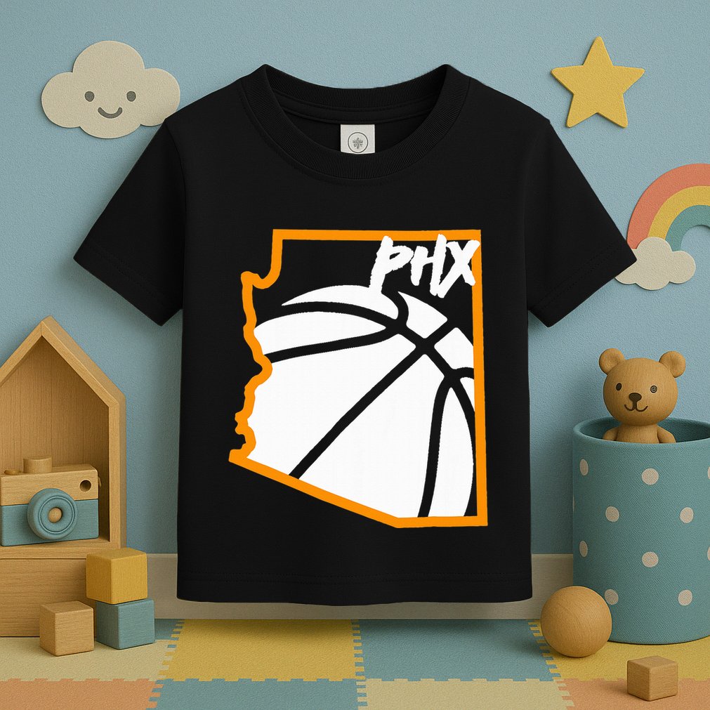 Phoenix State Of Arizona White Sunset Vintage Design Toddler T-Shirt