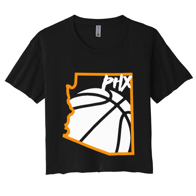 Phoenix State Of Arizona White Sunset Vintage Design Crop Top