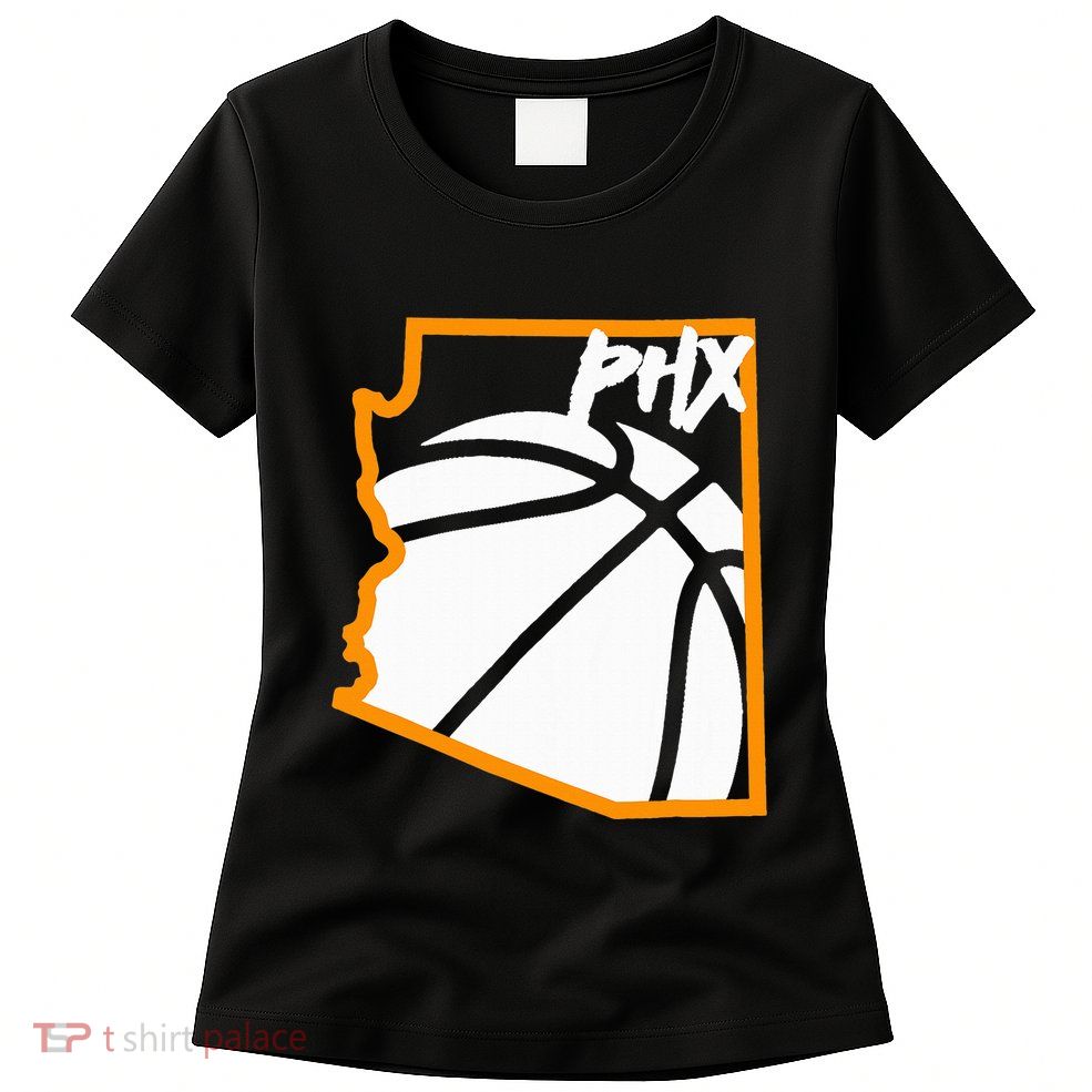 Phoenix State Of Arizona White Sunset Vintage Design Womens T-Shirt