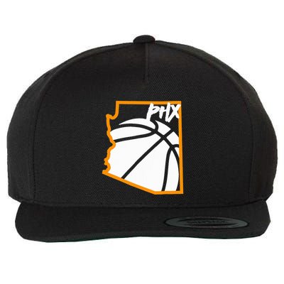 Phoenix State Of Arizona White Sunset Vintage Design Wool Snapback Cap