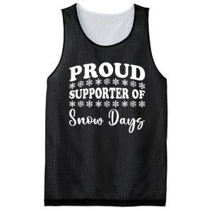 Proud Supporter Of Snow Days Funny Christmas Teacher Life Mesh Reversible Basketball Jersey Tank