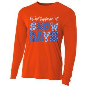 Proud Supporter Of Snow Days Teacher Christmas Gift Cooling Performance Long Sleeve Crew