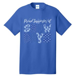 Proud Supporter Of Snow Days Teacher Christmas Gift Tall T-Shirt