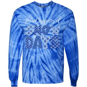 Proud Supporter Of Snow Days Teacher Christmas Gift Tie-Dye Long Sleeve Shirt