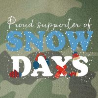 Proud Supporter Of Snow Days Funny Winter Legacy Tie Dye Trucker Hat