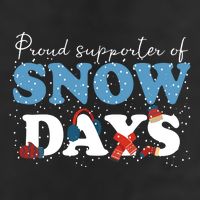 Proud Supporter Of Snow Days Funny Winter Golf Towel