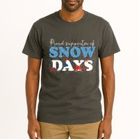 Proud Supporter Of Snow Days Funny Winter Tall T-Shirt