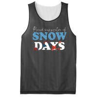 Proud Supporter Of Snow Days Funny Winter Mesh Reversible Basketball Jersey Tank