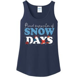 Proud Supporter Of Snow Days Funny Winter Ladies Essential Tank