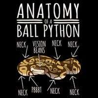 Python Snake Owner Anatomy Of A Ball Python Full-Length Apron With Pockets