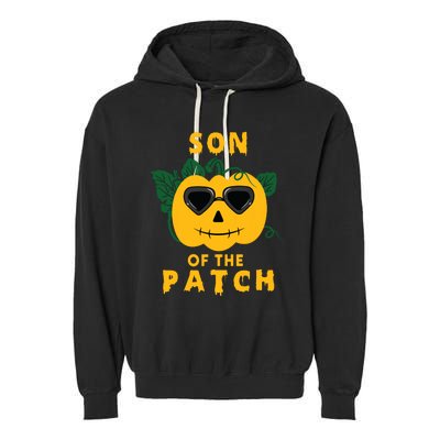 Pumpkin Son Of The Patch Halloween Matching Family Pj Garment-Dyed Fleece Hoodie