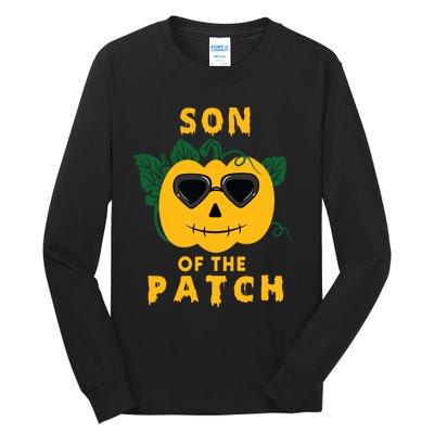 Pumpkin Son Of The Patch Halloween Matching Family Pj Tall Long Sleeve T-Shirt