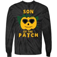 Pumpkin Son Of The Patch Halloween Matching Family Pj Tie-Dye Long Sleeve Shirt